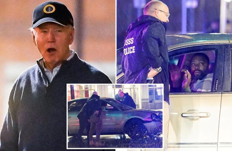 Driver who struck Biden’s motorcade charged with DUI