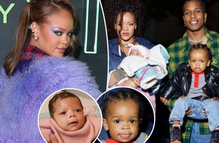 Rihanna jokes about her son inheriting her forehead