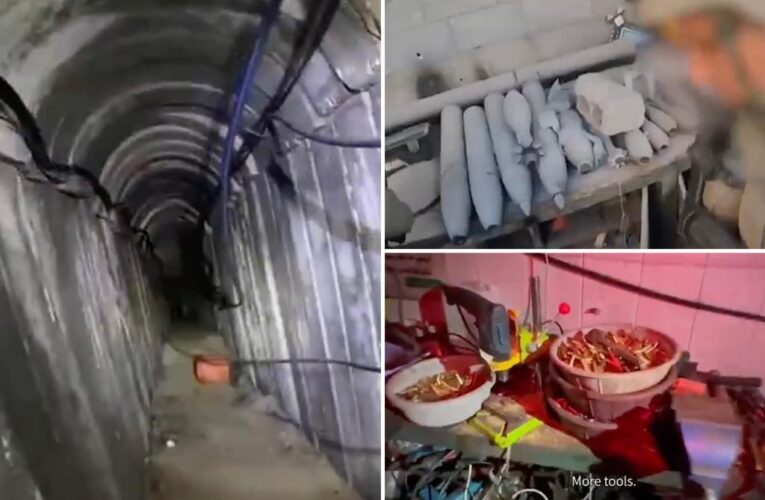 Footage reveals intricate two-level Hamas HQs where 5 hostages’ bodies were found