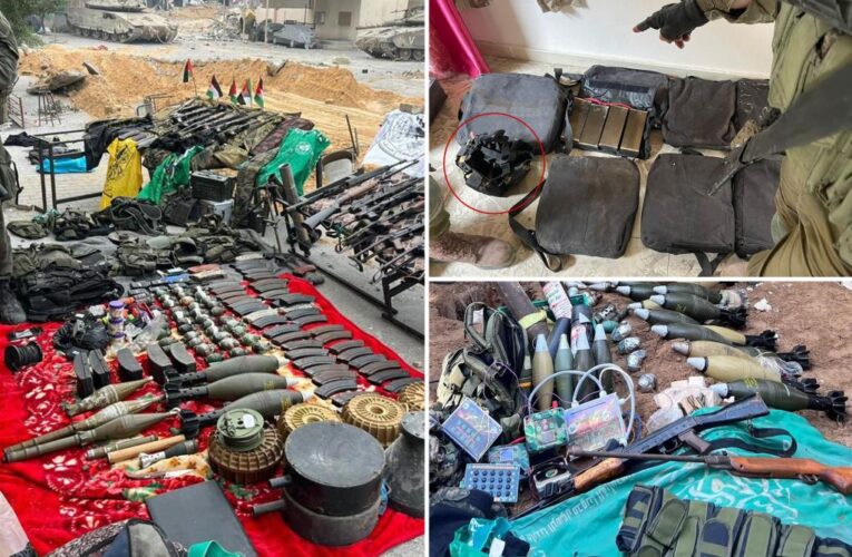 Israel finds explosive belts made for kids, toy chests with warheads in Gaza