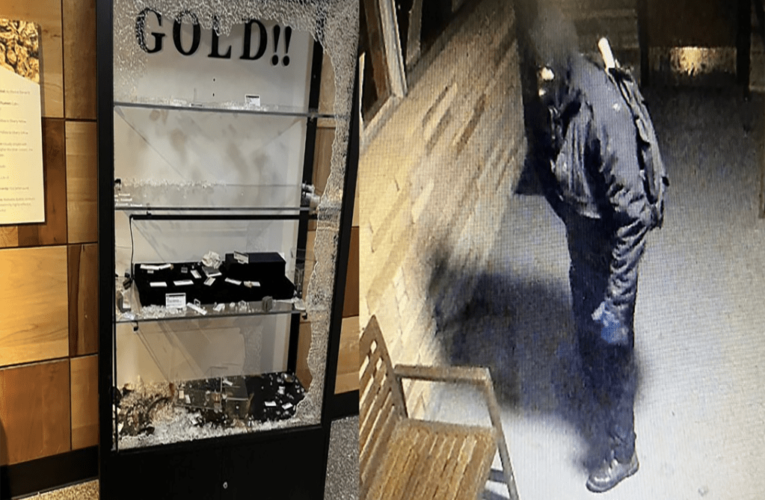 Oregon man smashes museum window, escapes with ‘numerous gold items’
