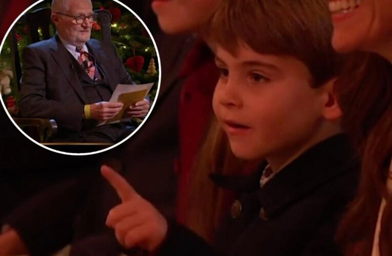 Prince Louis steals the show during Royal Carols Christmas broadcast