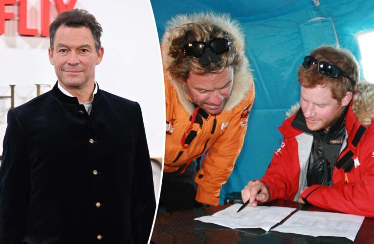 Prince Harry cut off Dominic West after champagne prosthetic leg reveal