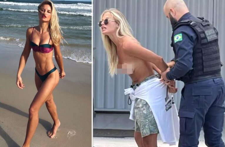 Brazilian model Caroline Werner blasts country’s legal system following arrest for being topless while walking her dogs