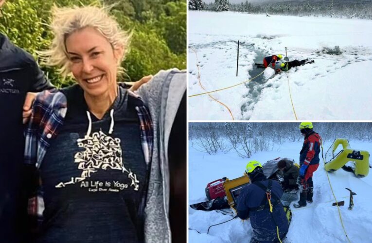 Alaska mom on anniversary hike with hubby vanishes under ice while trying to save dog