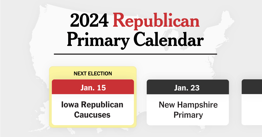 2024 Republican Presidential Primary Calendar