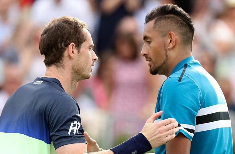 Nick Kyrgios ‘very thankful’ for Andy Murray trying to help him after spotting self-harm during practice session