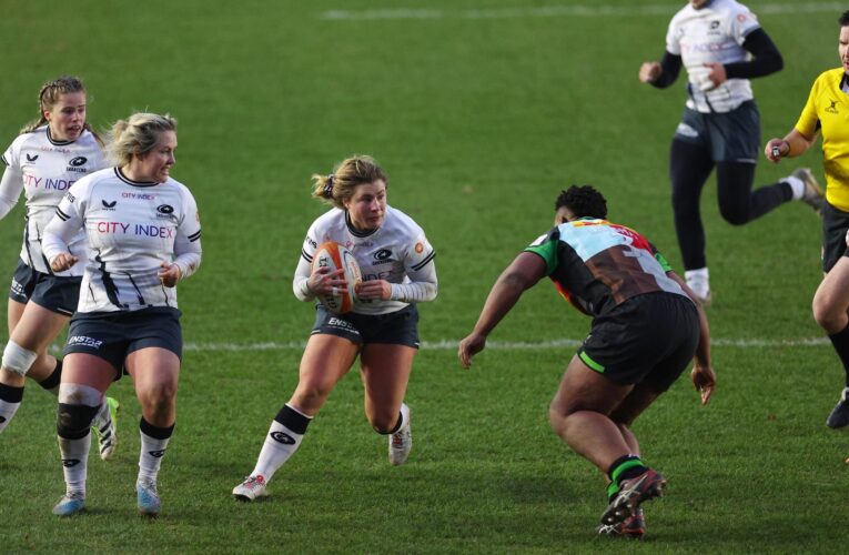 Premiership Women’s Rugby: Saracens thrash Harlequins with five tries to stay top of division