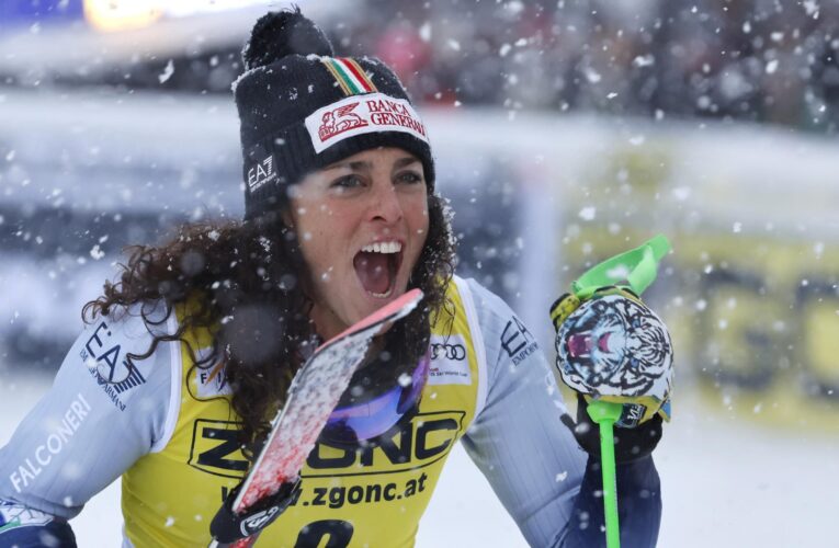 ‘Full gas all the way’ – Federica Brignone completes giant slalom double at Mont Tremblant