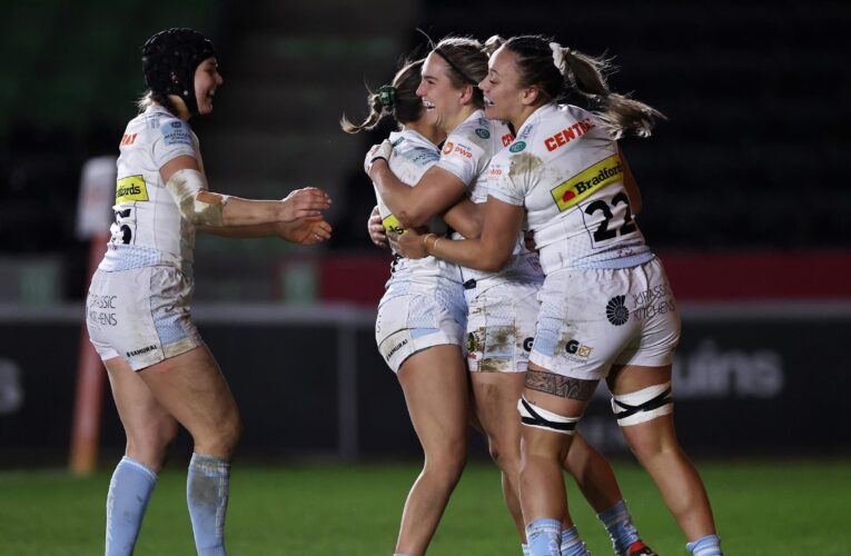 Premiership Women’s Rugby round-up: Exeter Chiefs beat Harlequins, Trailfinders see off Leicester, Bristol win