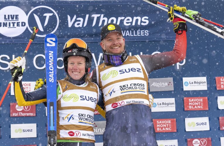 Canadian Siblings Hannah and Jared Schmidt clinch respective ski cross World Cup titles in Arosa, Switzerland