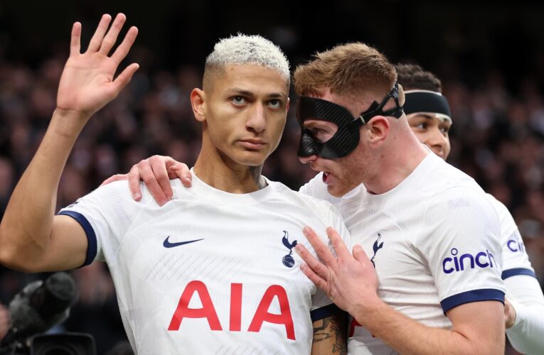 Tottenham 2-1 Everton: Richarlison and Son Heung-min goals help Spurs into top four as resurgence continues