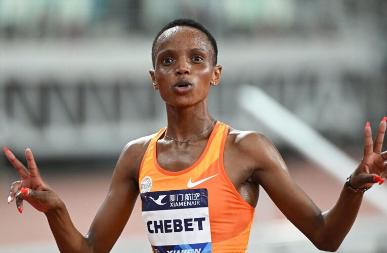 Beatrice Chebet of Kenya breaks women’s world 5km record in Barcelona set by Ethiopia’s Senbere Teferi