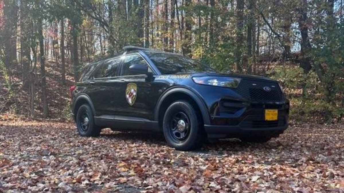 A Maryland State Police vehicle