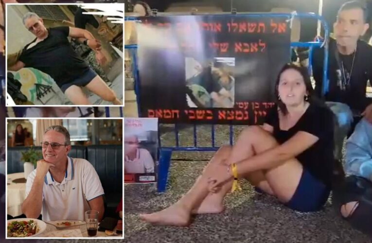 Daughter of Israeli abducted in boxers protests in underwear