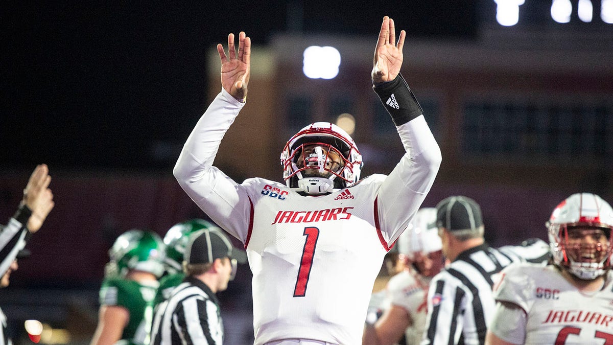 Desmond Trotter celebrates