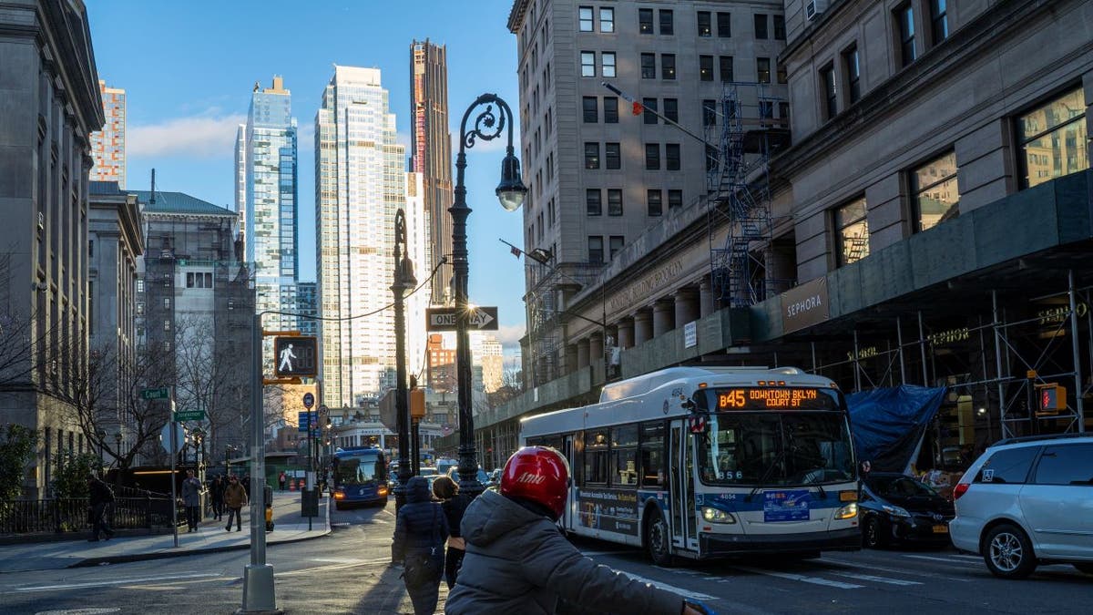 Downtown Brooklyn intersection shown in photo