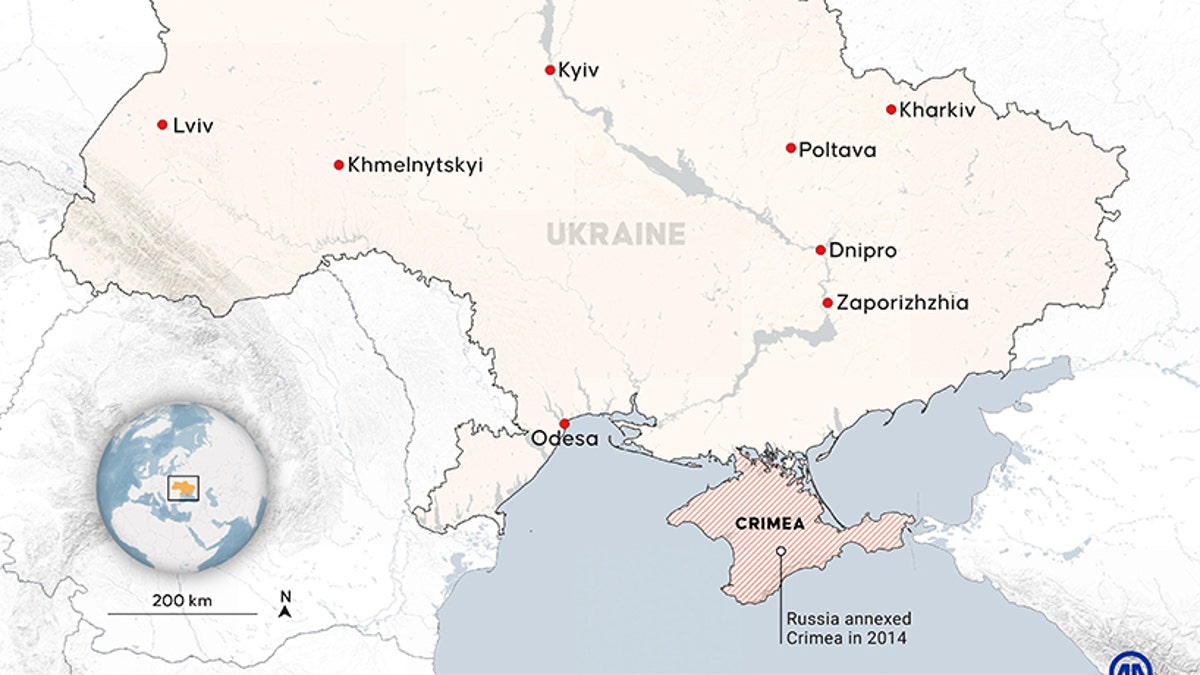 Map of Ukraine