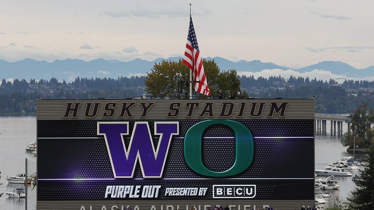 A view of Husky Stadium