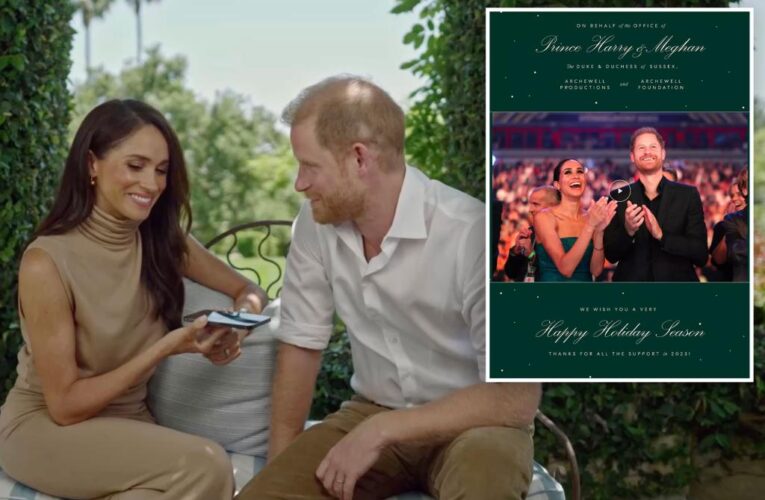 ‘Losers’ Meghan Markle, Harry reveal 2023 holiday card with no Archie, Lilibet