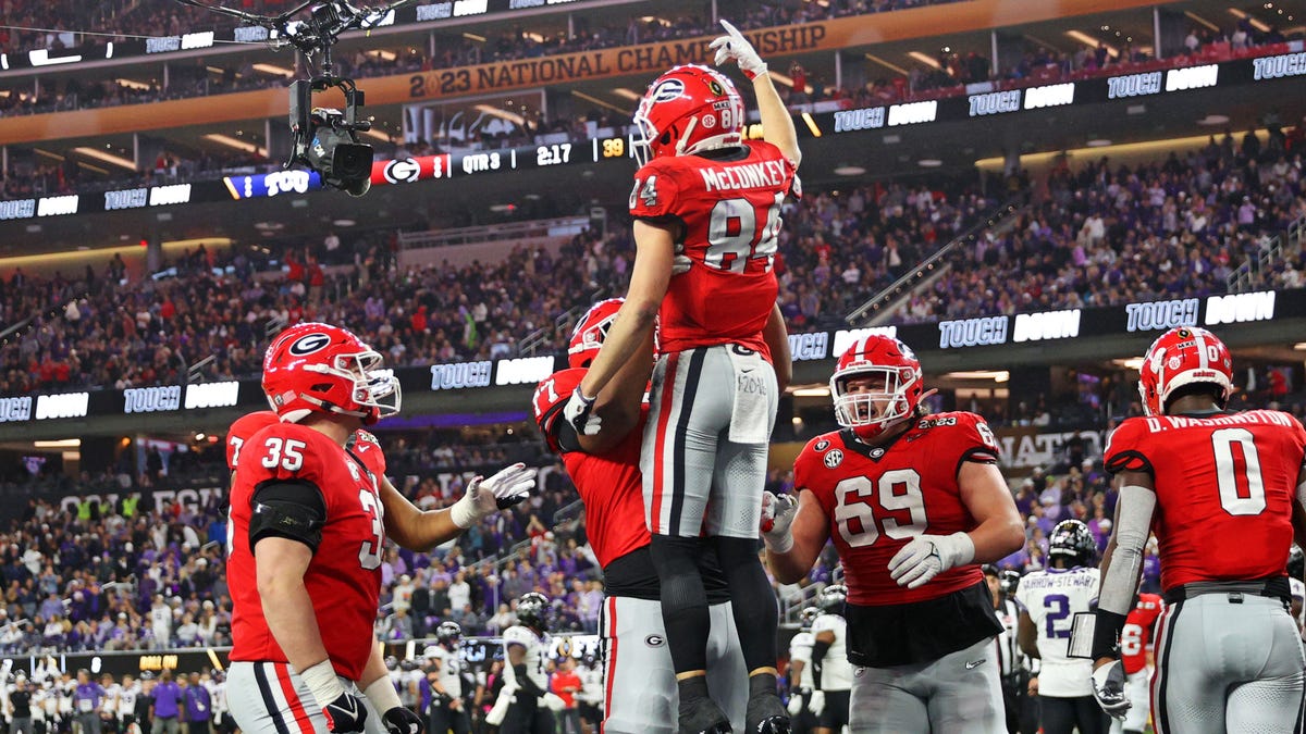 Georgia celebrates TD