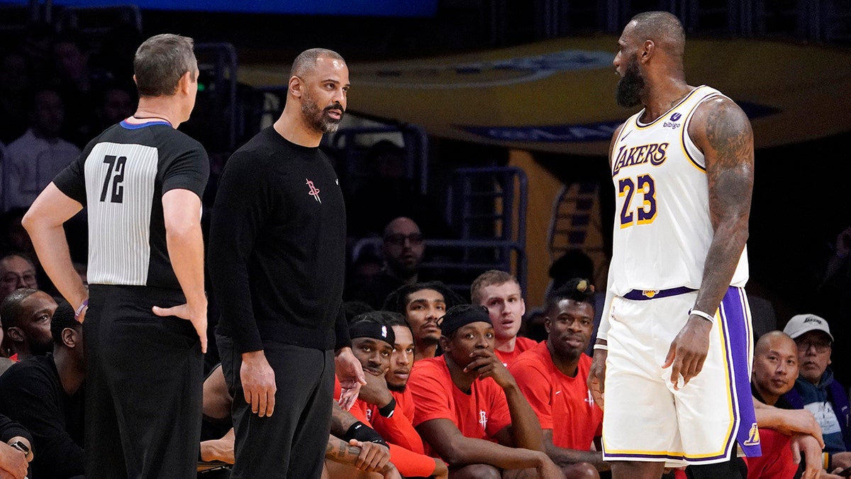 Ime Udoka and LeBron James