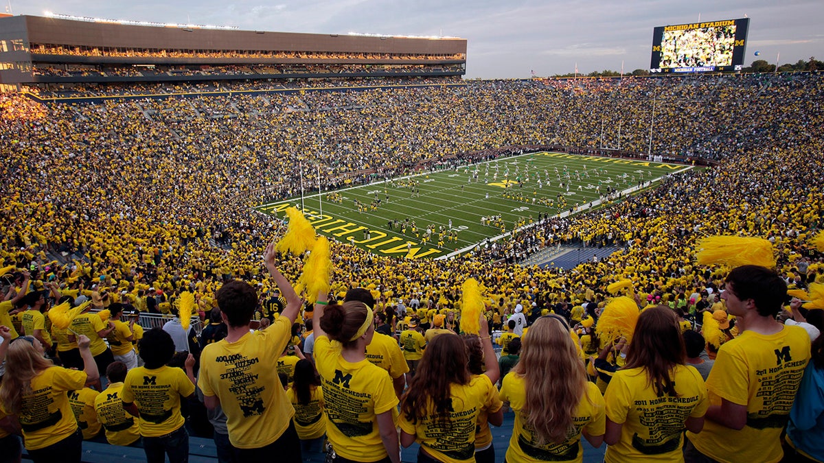 Michigan Stadium before the start of a game