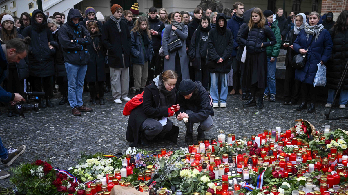 Prague shooting memorial