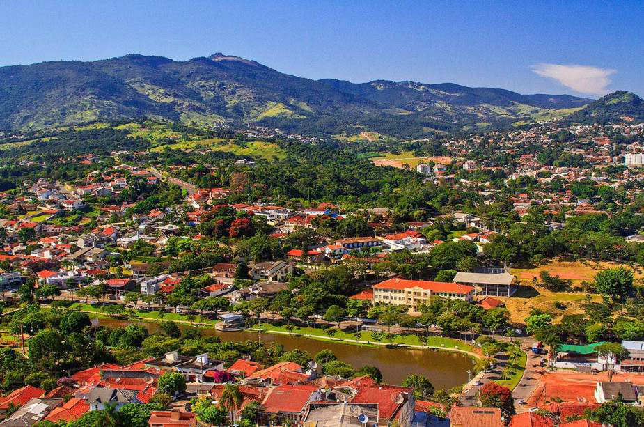 A aerial view of Atibaia. 