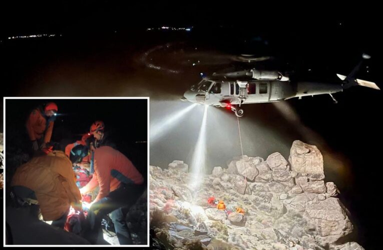 California hiker trapped under 5-ton boulder for 7 hours rescued by volunteers