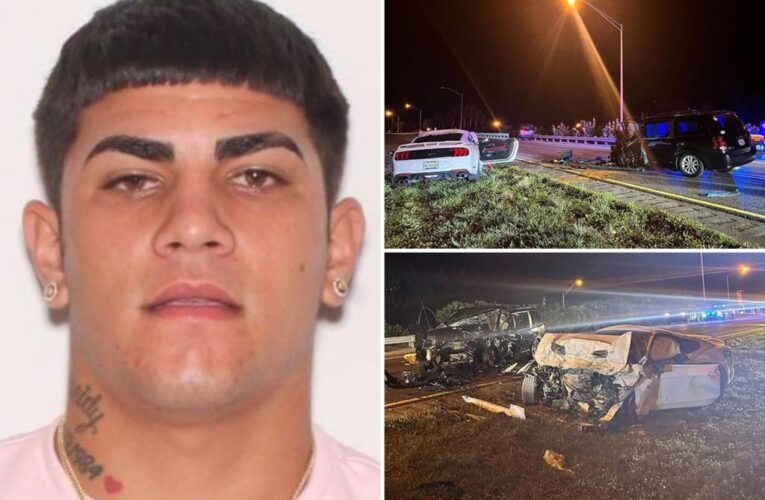 Florida man Leosvany Roman allegedly crashed stolen Mustang into sheriff cars, Uber vehicle killing three