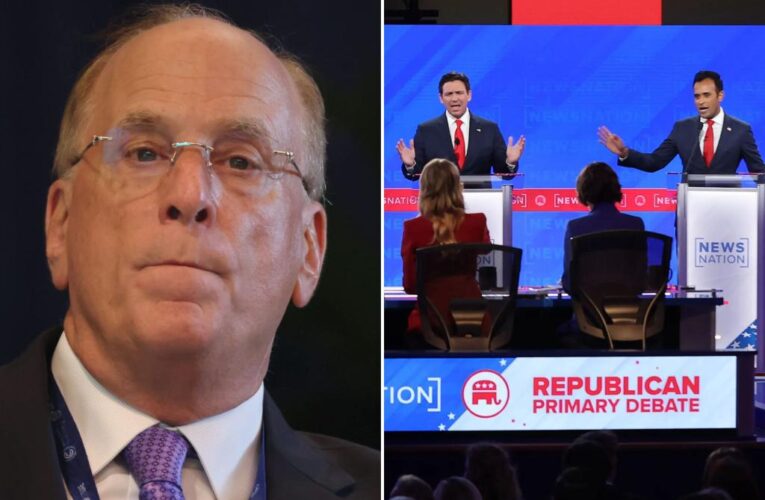 Larry Fink blasts Republican candidates after BlackRock criticized at debate