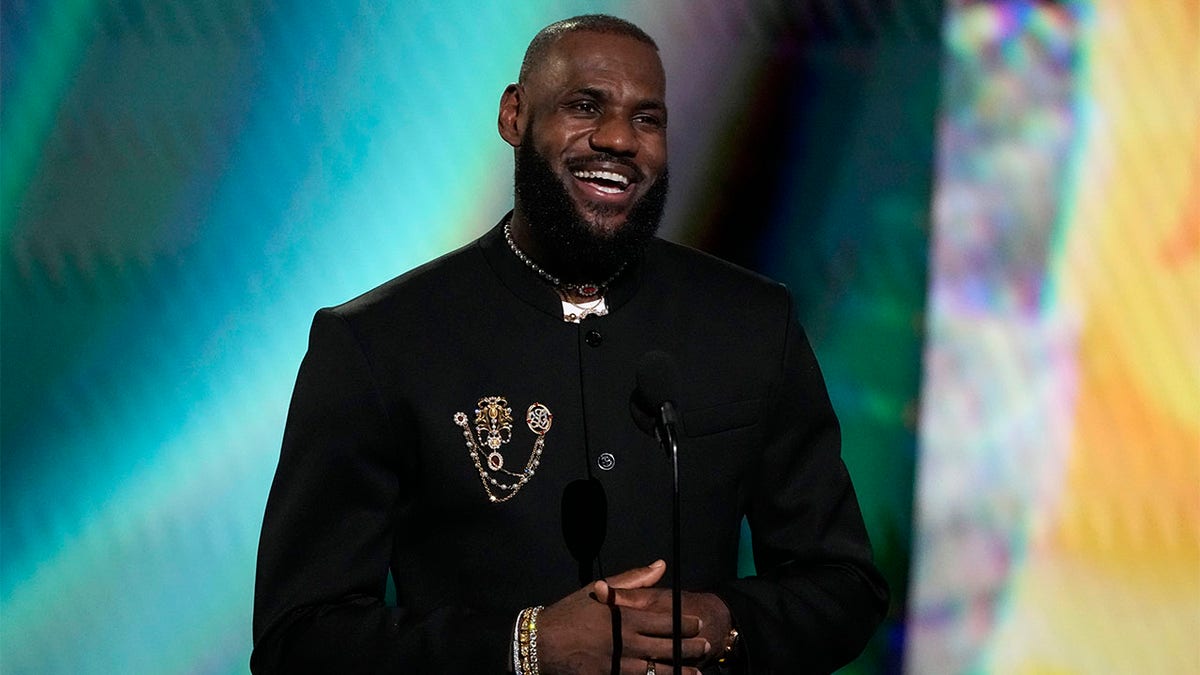 LeBron James speaks at the ESPYs