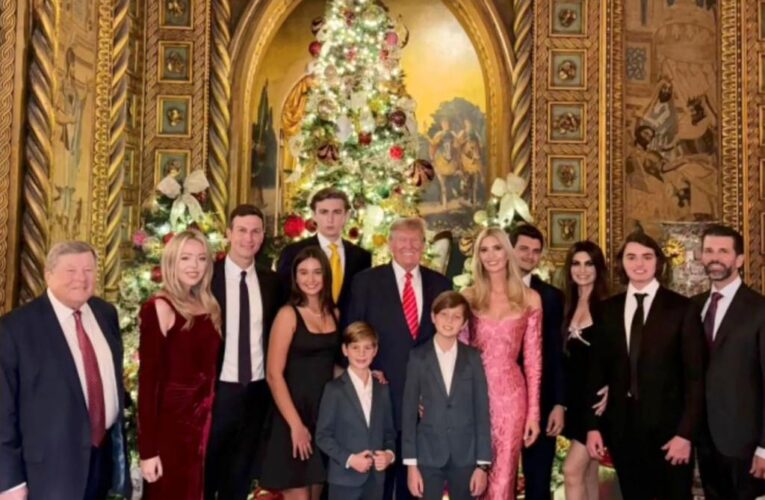 Melania Trump missing from Mar-a-Lago family Christmas photo