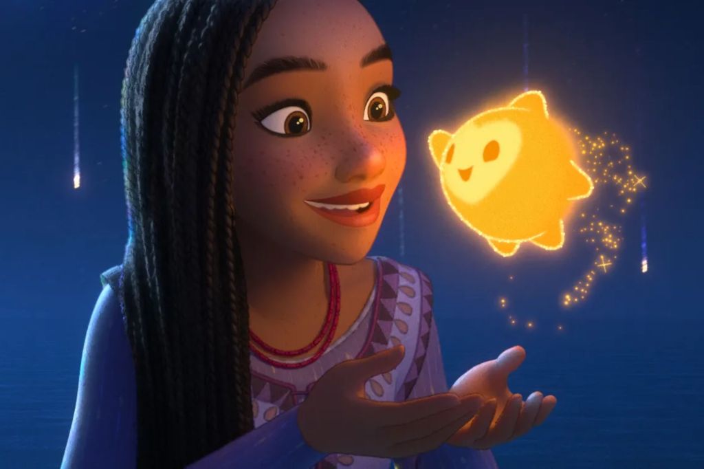 Academy Award winenr Ariana DeBose voices Asha, a 17-year-old girl who goes on a journey to make sure wishes really do come true.