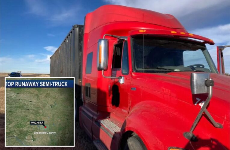 Father, son stop out-of-control semi-truck on Kansas highway