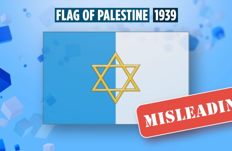 Did a former version of the official Palestinian flag have a Star of David on it?