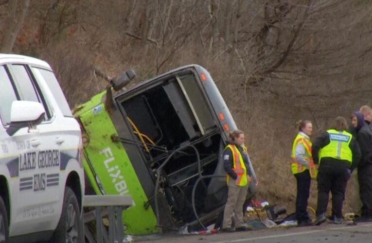 Tour bus rolls over in upstate NY resulting in multiple injuries