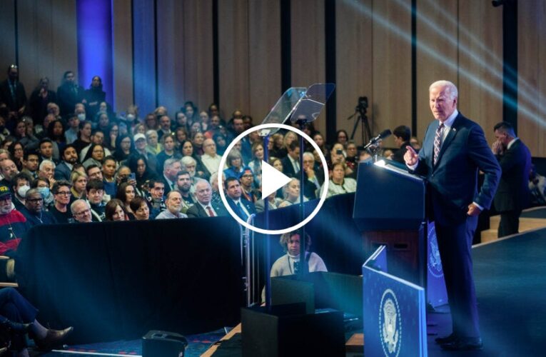 Video: ‘Democracy Is on the Ballot’: Biden Decries Trump in Campaign Speech