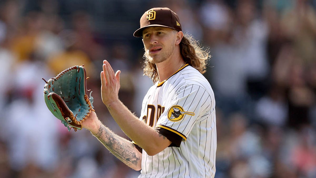 Josh Hader celebrates