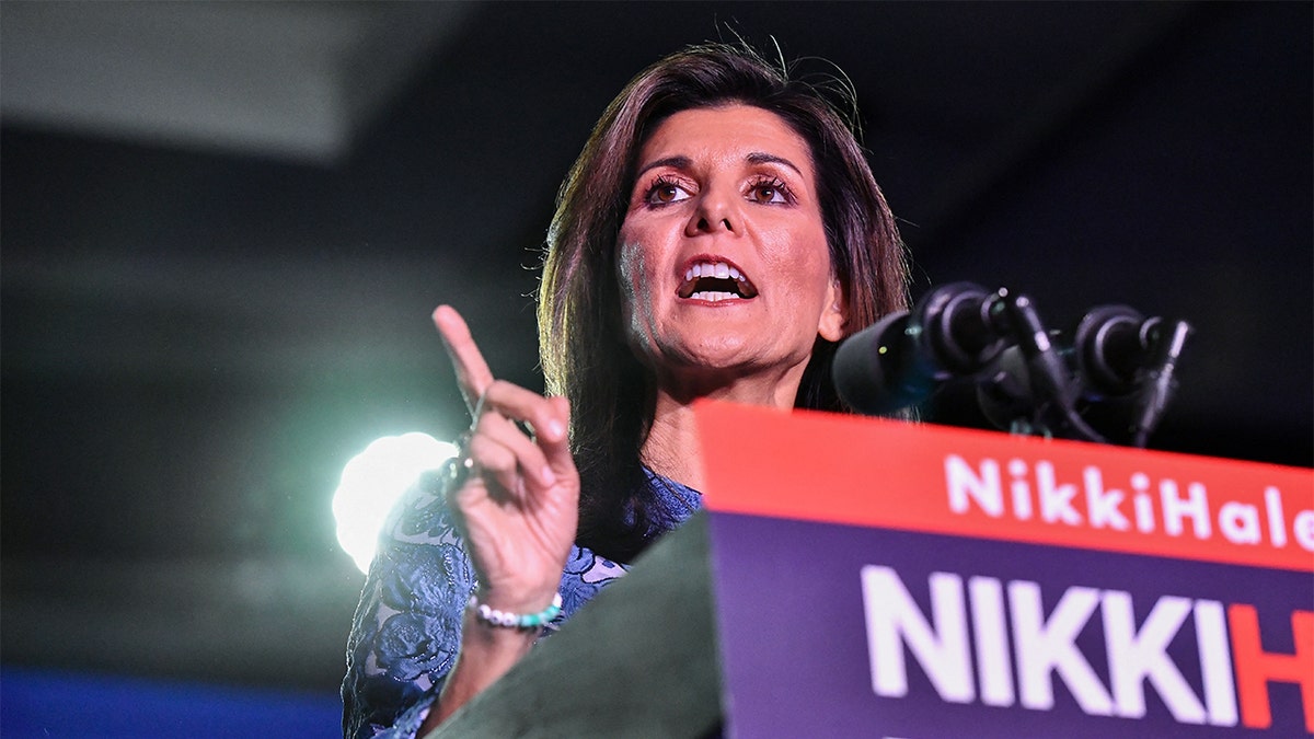 Republican presidential candidate Nikki Haley