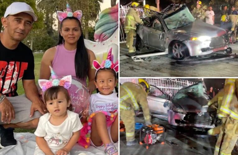 Toddler in ICU after Colombian family dies in LA crash