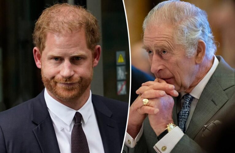 Prince Harry heard about King Charles’ prostate diagnosis from news alert: report