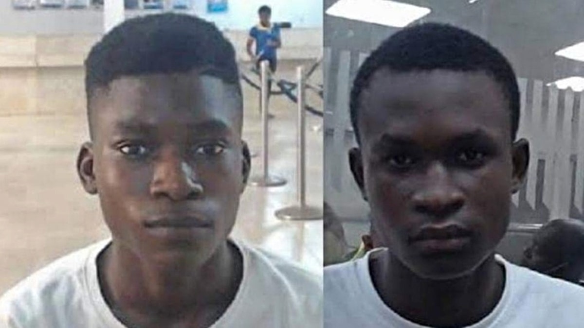 Nigerian brothers Samuel and Samson Ogoshi mugshots