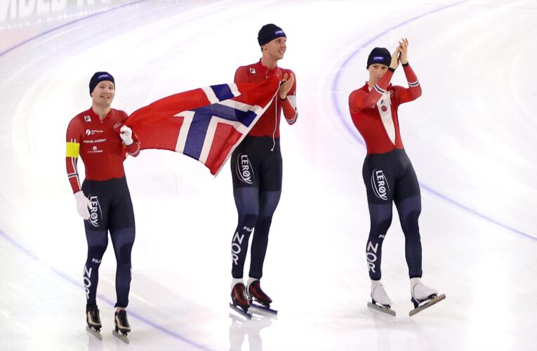 Norway clock world-record time to claim European Speed Skating Championships gold ahead of Italy