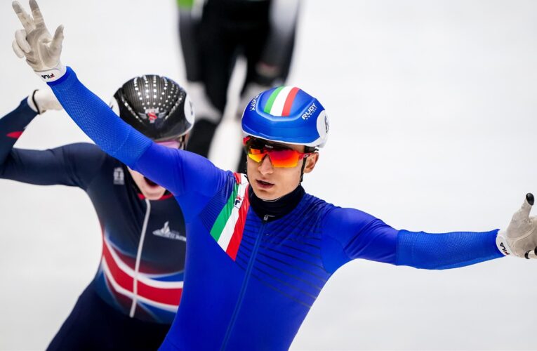Pietro Sighel clinches clean sweep with three wins at European Short Track Championships