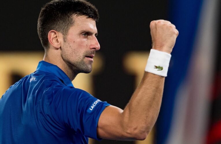 Novak Djokovic has no plans to retire whilst ‘still on top’ as he made a 14th Australian Open quarter-final