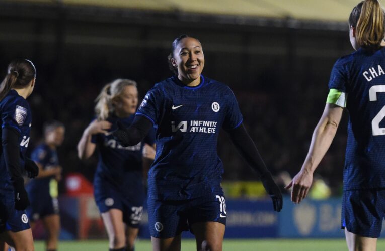 Women’s Super League: Lauren James scores twice as league leaders Chelsea thrash Brighton to extend advantage