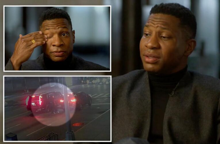 Jonathan Majors’ tears in first interview about assault conviction