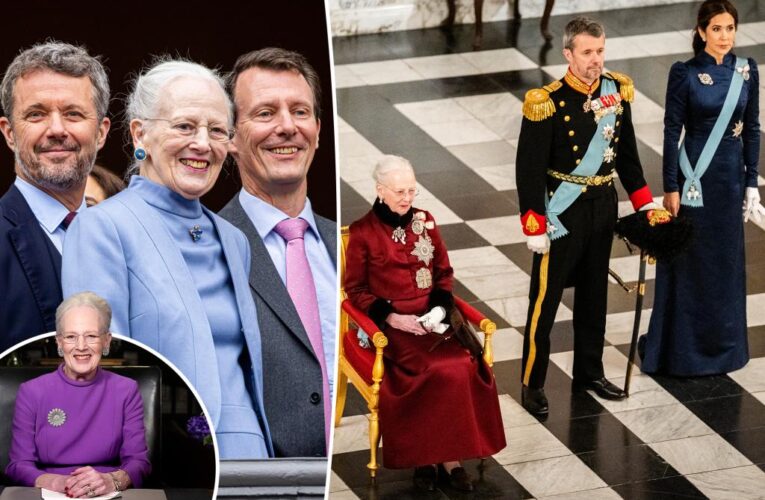 Queen Margrethe kept abrupt abdication secret from her son Prince Joachim, but told oldest son Prince Frederik: report
